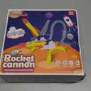 Rocket Launcher for Kids, 6 Rockets - Fun Backyard & Outdoor Kids Toys Gifts for Boys & Girls - High Flying Toy Foam Blaster Set - Multi-Player Adjustable Launch Stand (Double Rocket Launcher)