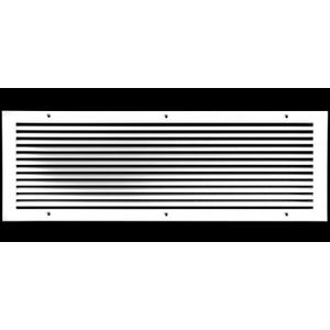 HVAC Premium 24" X 10" Aluminum Return Grille - Easy Air Flow - Linear Bar Grilles [Outer Dimensions: 25.875 X 11.875]