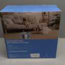 Large Dog Fountain Water Bowl: Sliver Big Cat Water Fountain Stainless Steel - 3.2Gal/406oz/12L Noiseless Giant Dog Fountains -GROOKPET Pet Suppiles for Multi-Pet Home - Contain 8 Filters + 8 Sponges