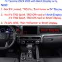 for Toyota Tacoma 2024 2025 Interior Accessories, for 4Runner 2025 with 8" Display Switches, Air Conditioner AC Switch Knob Cover 4PCS Aluminum Alloy (Pink, 8 Inch Display)