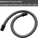Suction Hose Parts Compatible with Miele Classic C1 SBxx S2xx Vacuum Attachment, 1.6m Vacuum Parts Suction Hose Pipe, Vacuum Replacement Parts Accessories - Grey