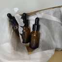 1/2 oz Glass Dropper Bottle, 15ml Amber Tincture Bottle with Dropper, Label, Leak-Proof Travel Dropper Bottles for Essential Oils, Fragrances and Concentrated Tincture Extracts (8 Pcs)