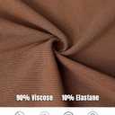 CHICME Women Built-in Bra Tank Tops Sleeveless Casual Shirts Racerback Ribbed Fitted Tank Tops (Brown, XL)