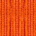 6 Pcs - 5 Feet Marigold Garland Indian American Wedding Party Mantle Decoration, Dia de Los Muertos Faux Garlands Diwali Decoration, Spring Bush Floral Dark Orange