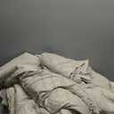 Litanika King Size Comforter Set Beige, 3 Pieces Cream Tufted Boho Farmhouse Bedding Comforter Sets, Lightweight Fluffy Comforter Bed Set for All Season (104x90In Comforter and 2 Pillowcases)