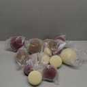 15 Pcs(3.9 In/100 mm) Velvet Christmas Ornaments Balls Set, Brown Red Neutral Christmas Tree Ornaments, Flocked Xmas Tree Balls for Xmas Holiday Party Decorations