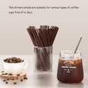Coffee Stirrers Sticks Individually Wrapped 6.7in / 400pcs, Disposable Coffee Straw Stirring Rod, Coffee Straw, Disposable Plastic Drink Stirrer Sticks Three-hole Coffee Straws