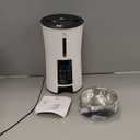 Petory Automatic Cat Feeders Wi-Fi - 4L Dry Food Dispenser for Cats and Dogs 10 Meals per Day Smart Pet Feeder with Desiccant Bag Dual Power Supply 10S Voice Recorder (White)