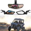 KIWI MASTER Rear View Center & Side Mirrors for 2019-2025 Honda Talon 1000R 1000X 1000X4 1000R4 Accessories Adjustable Folding Rear View Racing Mirror