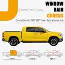 in-Channel Window Rain Guards Deflectors Fit for 2007-2021 Toyota