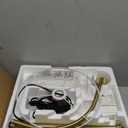 Boncoo LED Floor Lamp Fully Dimmable Modern Standing Lamp Arc Floor Lamp with Adjustable Drum Shade, Tall Pole Reading Lamp Light for Living Room Bedroom Study Room, Bulb Included (Gold)