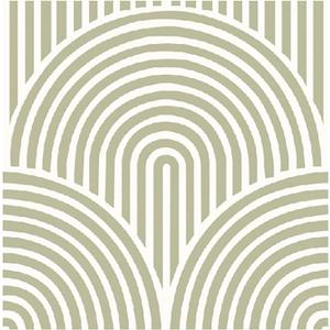 Boho Floor Vinyl Tile Sticker Vintage Wall Decals Tassel Self Adhesive Pea Green Bathroom Refitting Decor Ripple DIY Removable Decorations 10 PCS (7.87 * 7.87 inch * 10 PCS)