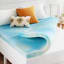 Twin 3 Inch Foam Mattress Topper Blue 74"x37.5"x3"
