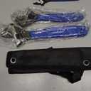 HORUSDY 3-Piece Adjustable Wrench Set (6/8/10 in), Wide Jaw Black Oxide Finish, Cr-V Steel, Metric & SAE Scales, Adjustable Spanner Set for Home Garage Workshop