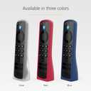 Mission Premium Standing Remote Sleeve for Alexa Remote and AirTag (Optional Remote Finder Feature) (Deep Blue)