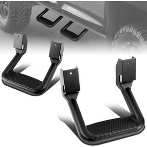 Auto Dynasty Universal Side Step for Pickups & Trucks, Aluminum, Black Coated, Set of 2