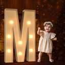 3FT Marquee Light Up Letters for Baby Shower Party Backdrop Decor, Marquee Letters for Birthday Wedding Engagement Party Decorations