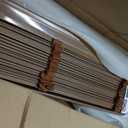 2" Cordless Solid Wood Blinds for Indoor Window,27.5" W x 60" H Real Wooden Blackout Blinds Horizontal Shutters, Easy to Install for Home Interior Windows Walnut