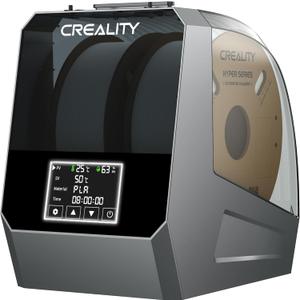 Creality Space PI Filament Dryer Plus, Dual-Spool 3D Printing Filament Dryer Box, Adjustable Temp 45-70, 360 Hot-Air & Real-Time Humidity Monitor, 12 Filament Presets for Choose