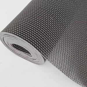 Drainage Non Slip Floor Mats Wet Area Commercial Mesh Rubber Flooring Mat Garage Pools Restaurant Bathroom Patio Outdoor Indoor Drain Splash Rug Mat,Gray/Grey,1.25M/416.4FT