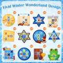 Capoda 24 Pack Passover Pesach Seder Tic Tac Toe Activity Strategic Board Set Passover Desk for Pesach Seder Jewish Festival Party Birthday Gift Supplies