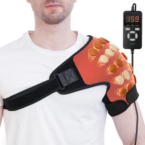 UTK Far Infrared Shoulder Heating Pad, Hot to 159, Gift for Men, Heating Pads for Rotator Cuff Pain Relief, 24 Timers, Auto-Off, 24 Natural Jade, 27-52" Adjustable Size Shoulder Wrap