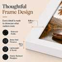 JCJMY 14x19 Picture Frame White for Wall Hanging, Wall Mounting Horizontally or Vertically, 14 x 19 Wall Gallery Poster Photo Frame with Durable Shatter Resistant Plexiglass, White