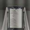 zeyu Black Outdoor Post Lights, 22 Inch Pole Lights Outdoor, Lamp Posts Outdoor Lighting for Patio Pathway, Die-Cast Aluminum with Seeded Glass Shade, ZW105P-M BK (Black - No Function)