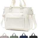 Lunch Bag Women,Large Adult Lunch Box for Women Men,Insulated Lunch Tote Bag For Work,Lunch Bags Loncheras Para Mujer With Shoulder Strap Water Bottle Holder Beige (16.5L)