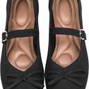 Knit Flats for Women Square Toe Flats Casual Ballet Flats with Ankle Strap,Washable Comfortable Dressy Mary Jane Flat - 12