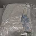 IOHOUZE Abstract Area Rug 4x6 Ft Washable Rugs for Entryway Indoor, Non Slip Small Living Room Rugs Printed Faux Wool Throw Rug, Floor Carpet for Kitchen Nursery Playroom, Navy/Grey