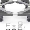 Nefish Mini Fridge Stand Adjustable Refrigerator Stand with 4 Strong Feet Universal Stand Base Washing Machine Stand Washer and Dryer Pedestals Multi-Functional Base for Appliance (Grey)