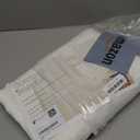 Dreaming Casa Solid Sheer Curtains Draperies White Rod Pocket 2 Panels 100" W x 96" L