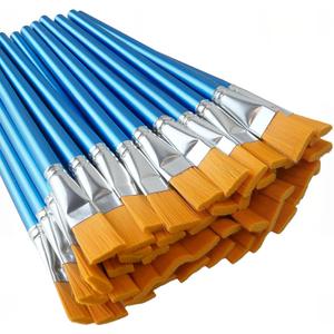 40 Pcs Flat Paint Brushes,1 Inch Craft Paint Brushes, Large Acrylic Paint Brush for Watercolor, Oil Painting, Acrylic,Big Paint Brush for Oil Paint and Body Painting Crafts, Rock Painting (40 Pcs)
