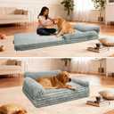 Foldable Human Dog Bed Large Dog Beds for Adult Orthopedic