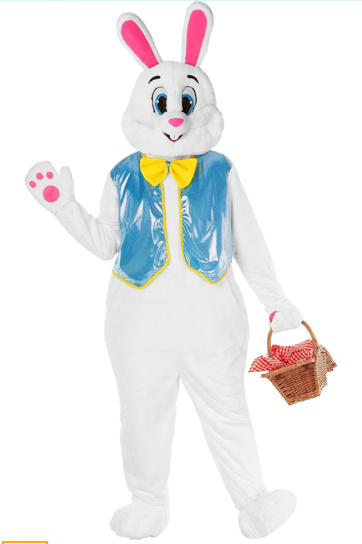 Morph Easter Bunny Costume Adult Rabbit Mascot Outfit Bunny Suit for Adults - Perfect for Easter Costumes and Events, Size XL