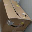 TVU 6-Tier Wooden Book Shelf, Floor-Standing Display Bookcase, 77.2" H x 31.5" W x 11" D Bookshelf, Farmhouse Style Book Case with Arched Base, Suitable for Living Room, Study, Office, Walnut