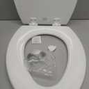 Bemis 1500EC 390 Lift-Off Wood Elongated Toilet Seat, Cotton White (Pack of 1)