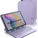 Dexnor for Samsung Galaxy Tab A9+ Plus Case with Keyboard, Ultra-Light Magnetic Folio Keyboard Cover with Multi-Touch Trackpad Backlit Stylus Holder for 11" Samsung Galaxy Tab A9+ Plus (2023), Purple