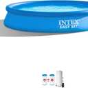 INTEX 28131EH Easy Set Inflatable Swimming Pool Set: 12ft x 30in  Includes 530 GPH Cartridge Filter Pump  Puncture-Resistant Material  1485 Gallon Capacity  23in Water Depth