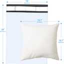 Large Poly Mailers 19x24 Inch 100 Pack, Shipping Bags for Clothing with Self-Sealing Tear-Resistant, Waterproof Poly Bags, Mailing Envelopes for Small Business (White)