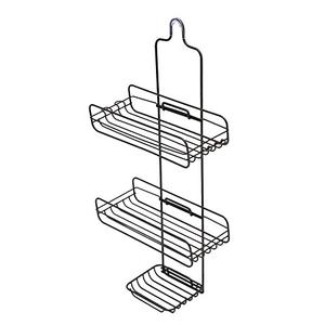 Stainless Steel Shower Head Caddy Storage Hanger Organizer Soap Shampoo Holder LKOP Bathroom organizer Bathroom accessories Bathroom storage Shower organizer Wall shelf Shelf organize