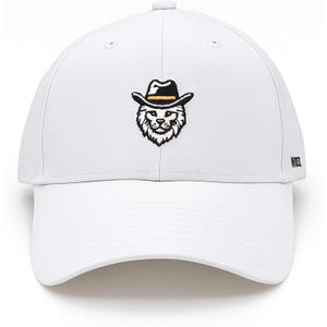 Cotton Baseball Cap  Soft, Lightweight & Breathable Adjustable Hat for Men & Women, One Size Fits Most (White Lion)