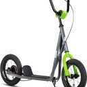 JOYSTAR Kick Scooter for Ages 5-9 Years Old Boys Girls, 12 Inch Big Wheels Scooters for Kids, Teens and Adults, Rear Brake and Adjustable Handlebar, Kids Scooter (Gray)