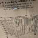 Dream On Me 2-in-1 Portable Mini Crib, Non-Full Size Baby Crib for Small Spaces, 2 Mattress Heights, Compact Travel Design, Includes Mattress, GREENGUARD Gold & BSA Certified, Natural