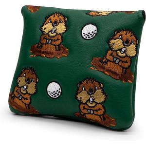 Barudan Golf Groundhog Golf Driver Head Cover Headcover 3 Wood Cover Hybrid Headcover Putter Head Cover -Fairway Rescue Wood Head Cover fits for Cobra, Taylormade, Ping