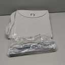 StorageWorks Hanging Closet Organizer with Metal Rod, 4-Section Closet Organizers and Storage, Collapsible Hanging Shelves for Closet, Bedroom, Kids Dorm Room, RV Camper, Gray and White