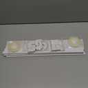 Delamu 236in Cord Hider, Single-Wire Cord Covers for Wires on Wall, Paintable Snap-on Design Wire Cover, Cable Management Kit for Corner-Mounted TVs, Easy Install Cable Raceways, W0.59 H0.4in, White