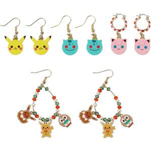 Pokmon Holiday Theme 4-Pair Earring Set