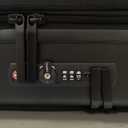 Carry On Luggage 22x14x9 Airline Approved, FLO5 Expandable Polycarbonate Suitcase with Front Pocket (FX-Core, Black, 20 Inch)